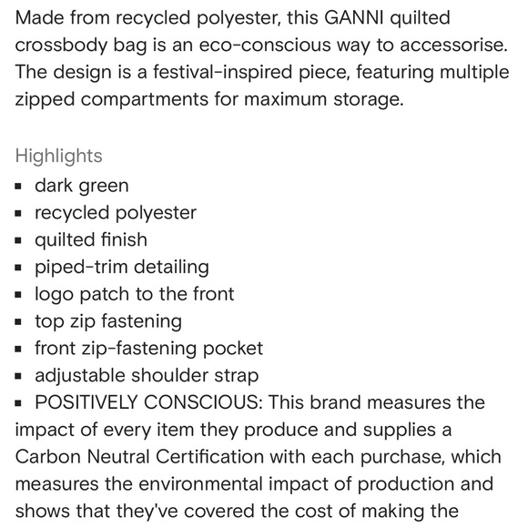 GANNI quilted recycled-polyester crossbody bag - Picture 5 of 11